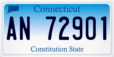 CT license plate AN72901
