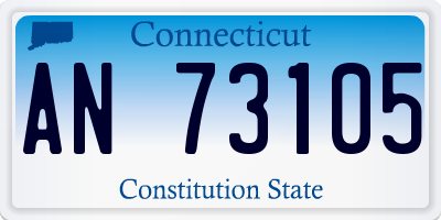 CT license plate AN73105