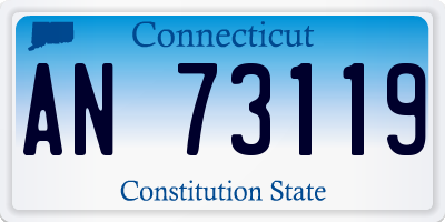 CT license plate AN73119