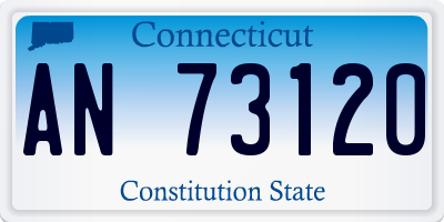 CT license plate AN73120