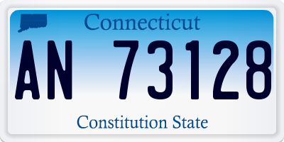 CT license plate AN73128