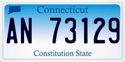 CT license plate AN73129