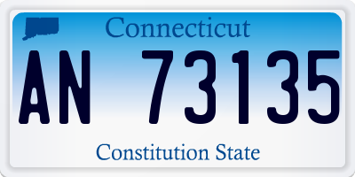 CT license plate AN73135