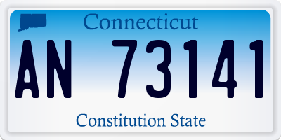 CT license plate AN73141