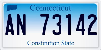 CT license plate AN73142