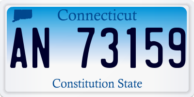CT license plate AN73159
