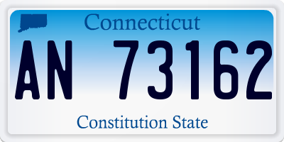 CT license plate AN73162