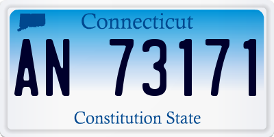 CT license plate AN73171