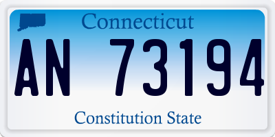 CT license plate AN73194