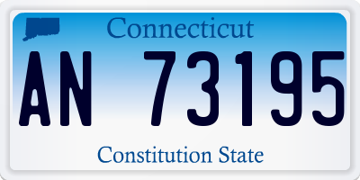 CT license plate AN73195