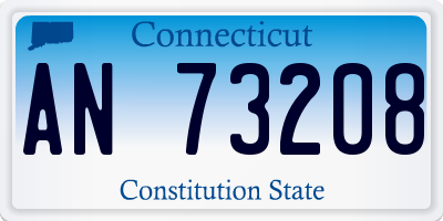 CT license plate AN73208