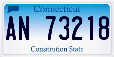 CT license plate AN73218