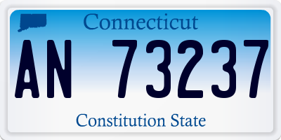 CT license plate AN73237