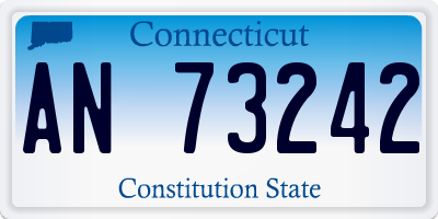 CT license plate AN73242
