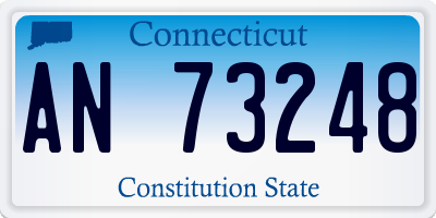 CT license plate AN73248