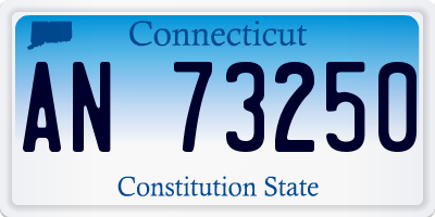 CT license plate AN73250