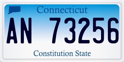 CT license plate AN73256
