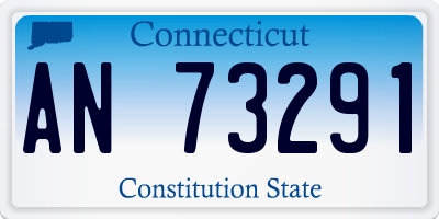 CT license plate AN73291