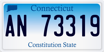 CT license plate AN73319