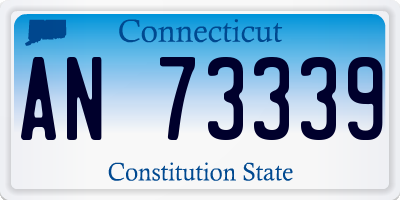CT license plate AN73339