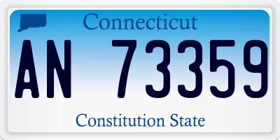 CT license plate AN73359