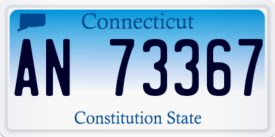 CT license plate AN73367
