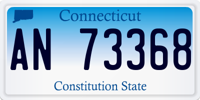 CT license plate AN73368