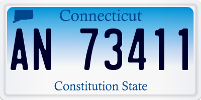 CT license plate AN73411