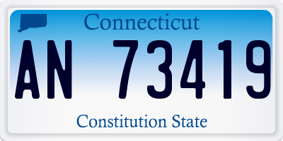 CT license plate AN73419