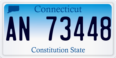 CT license plate AN73448
