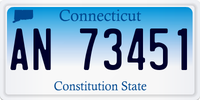 CT license plate AN73451