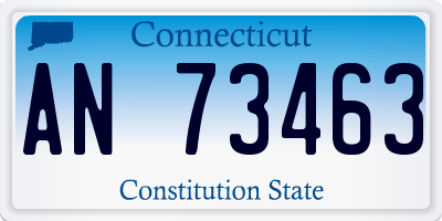 CT license plate AN73463