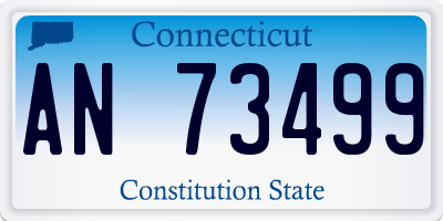 CT license plate AN73499