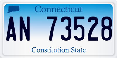 CT license plate AN73528