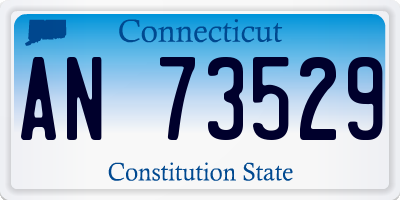CT license plate AN73529