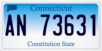 CT license plate AN73631