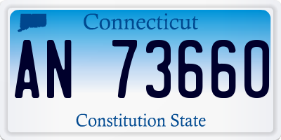 CT license plate AN73660