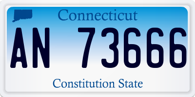 CT license plate AN73666