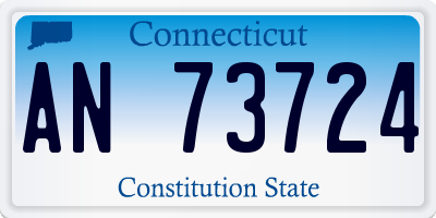 CT license plate AN73724