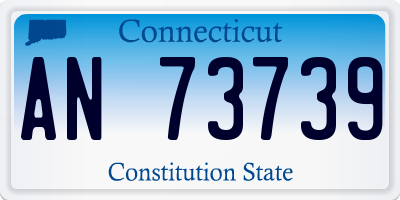 CT license plate AN73739