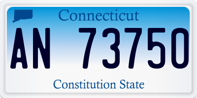 CT license plate AN73750