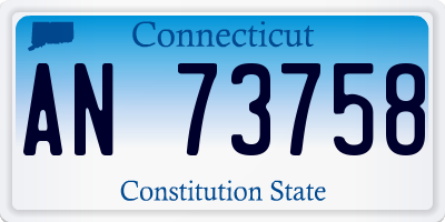 CT license plate AN73758