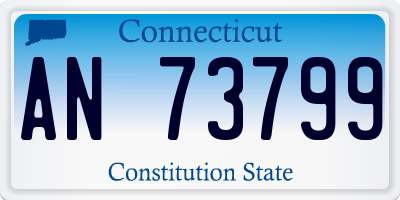 CT license plate AN73799