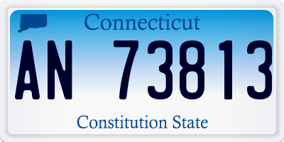 CT license plate AN73813