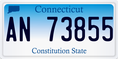 CT license plate AN73855