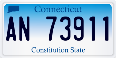CT license plate AN73911
