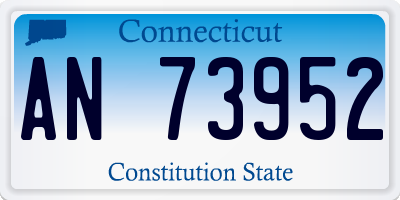 CT license plate AN73952
