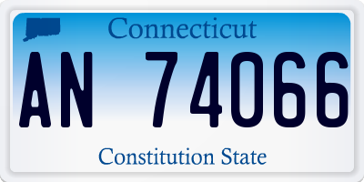 CT license plate AN74066