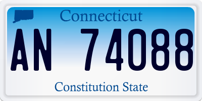 CT license plate AN74088