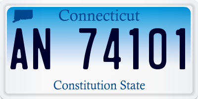 CT license plate AN74101